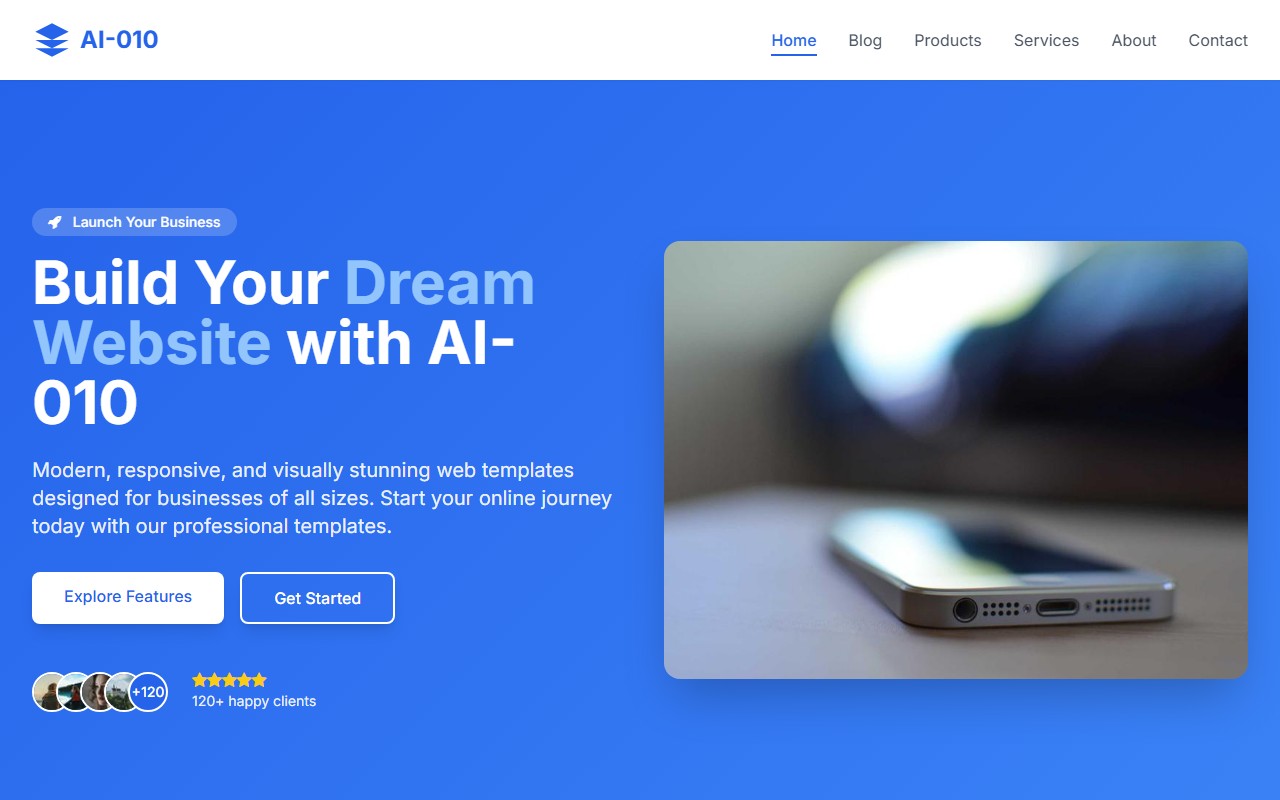 AI-010 - Modern Web Template